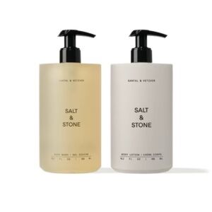 Salt & Stone Santal & Vetiver Body Wash and Lotion Duo